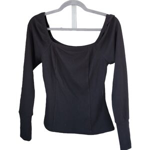 NWT Treasure & Bond Long Sleeve‎ Top XS Black